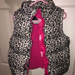 Cute Leopard Bubble Vest